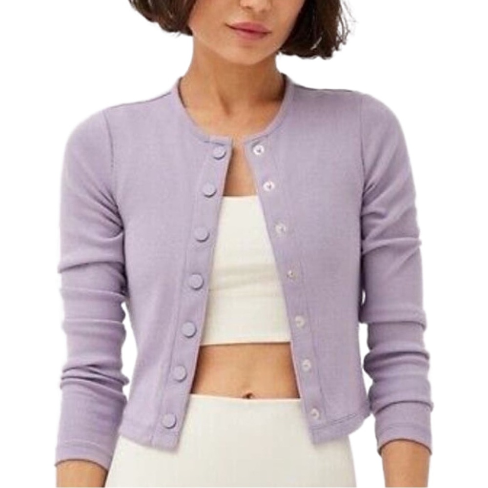 NWT Outdoor Voices CozyRib Cropped Cardigan